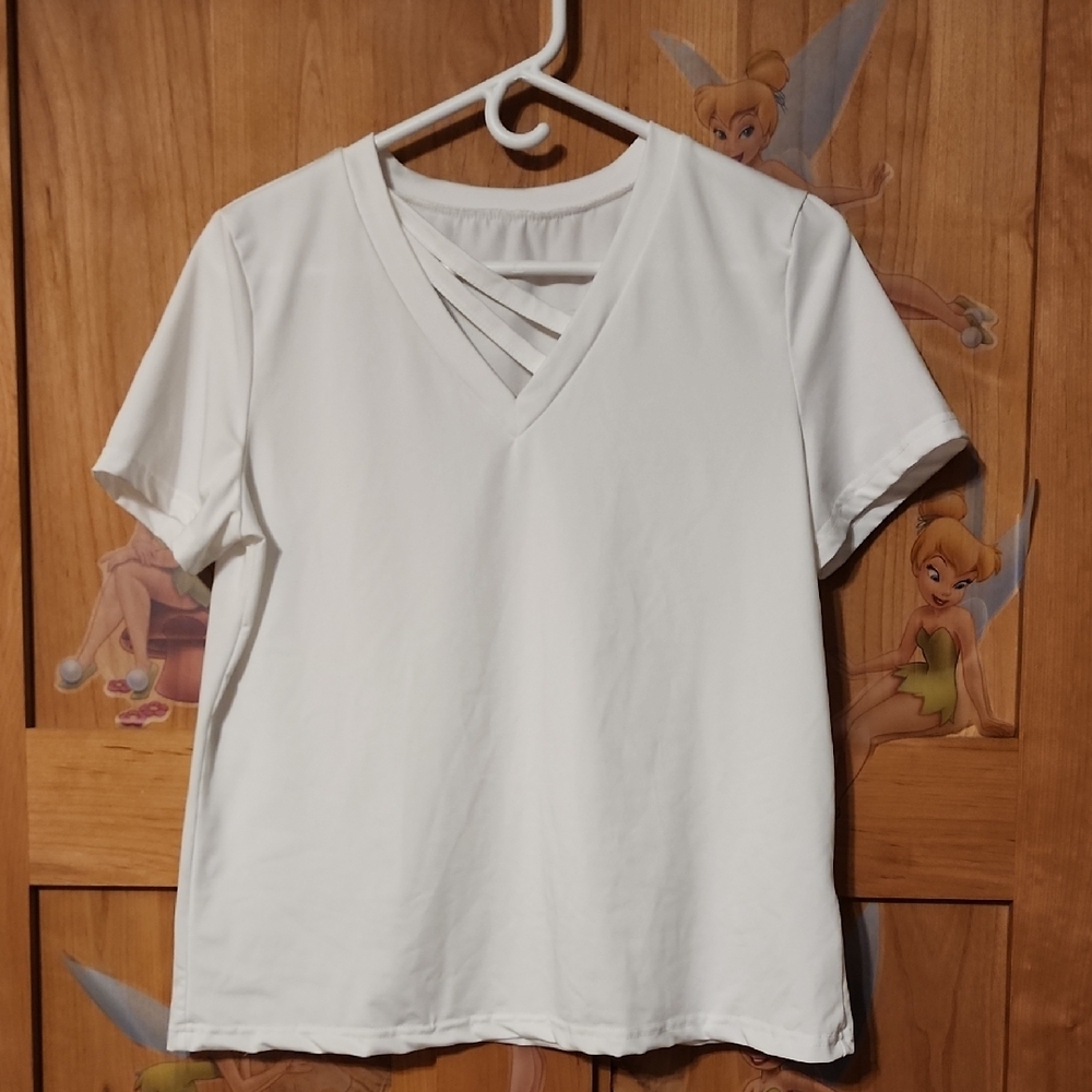 White v neck size large